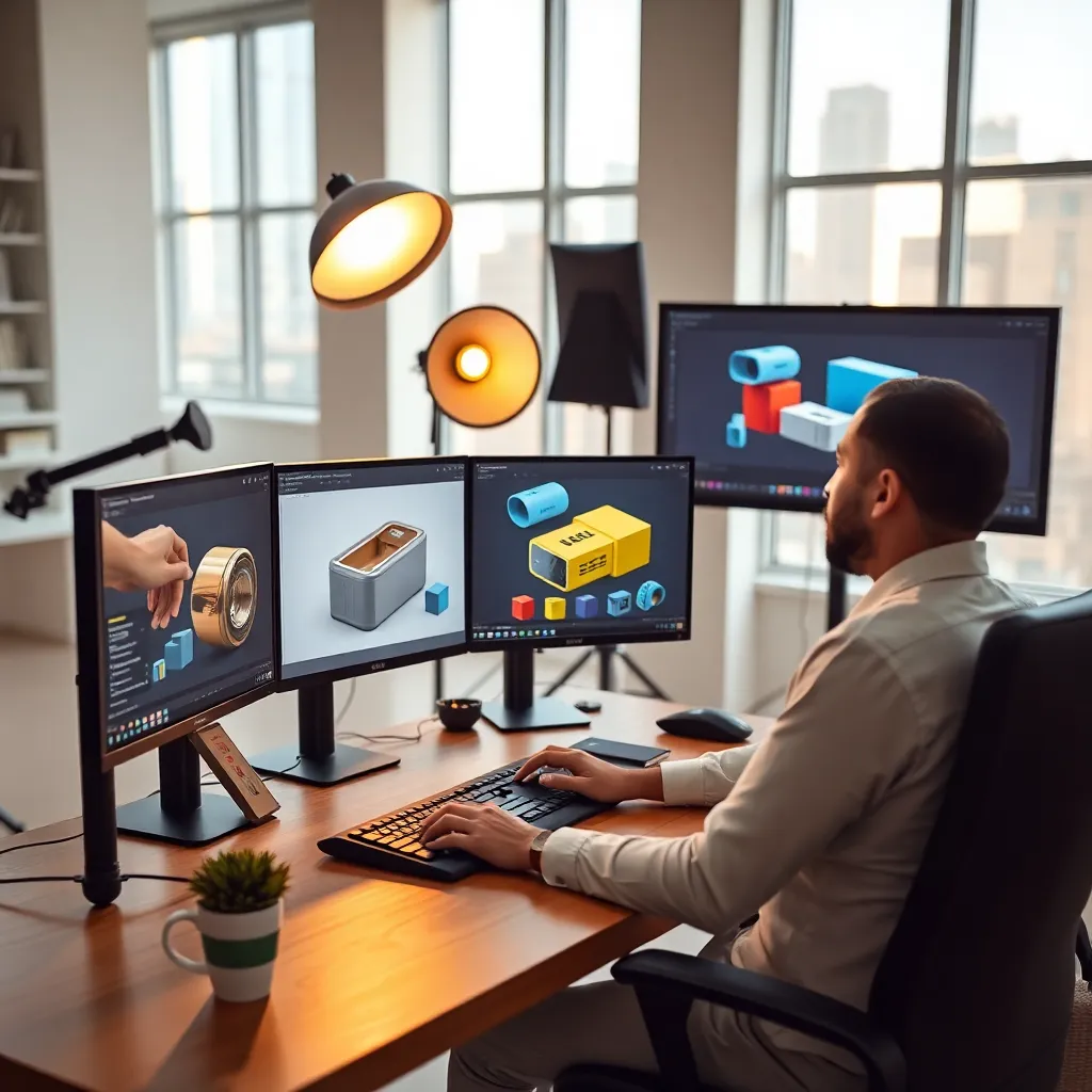 3D character modeling workshop with students creating digital art