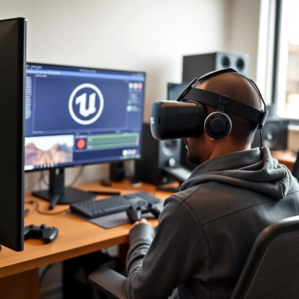 Character designer working on digital character concept art